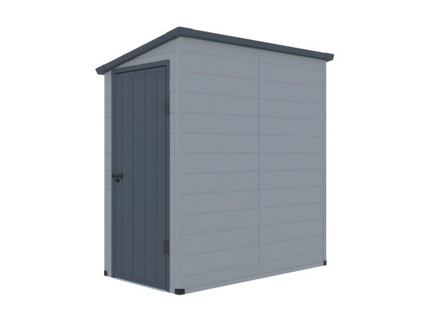 Vente-unique Tuinschuur van grijze en antracietkleurige hars - Imagen 2