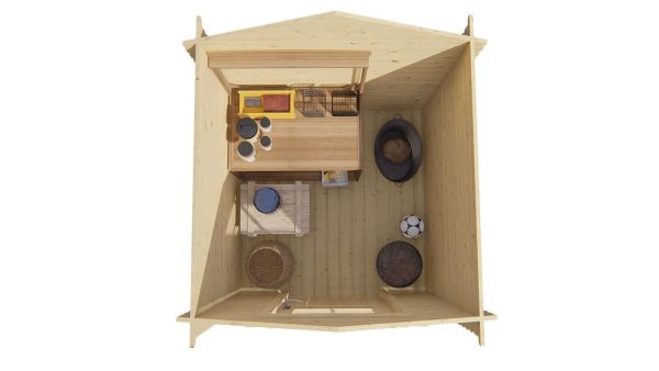 Tuindeco Blokhut Richard 200x200x222cm Houten Tuinschuurtje – Bild 4