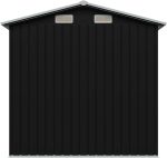 Garden Storage Shed Anthracite Steel 204x132x186 Cm - Afbeelding 3