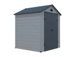 Resin garden shed CESIO - Grey - 3.65 m² - Imagen 3
