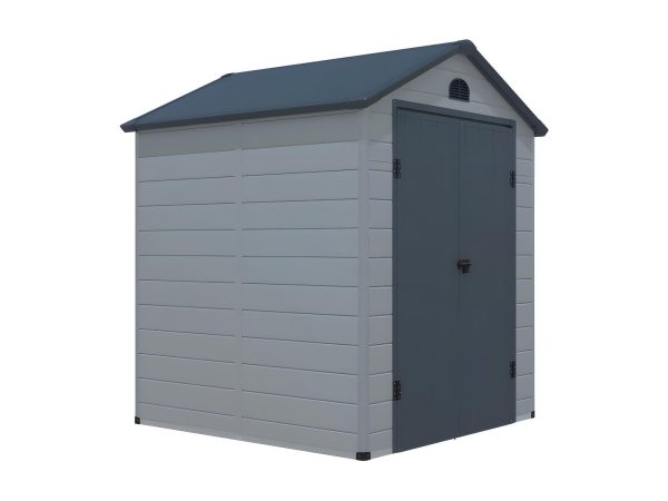 Resin garden shed CESIO - Grey - 3.65 m² - Imagen 3