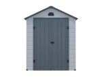 Resin garden shed CESIO - Grey - 3.65 m² - Imagen 4
