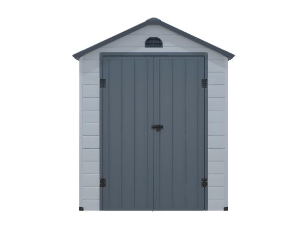 Resin garden shed CESIO - Grey - 3.65 m² - Imagen 4