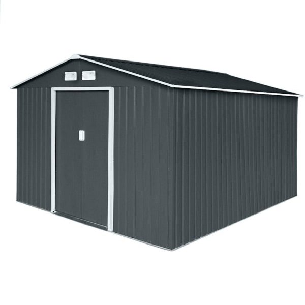 HATTORO S300 gereedschapsschuur tuinhuis schuur 15 m³ grijs – Image 1