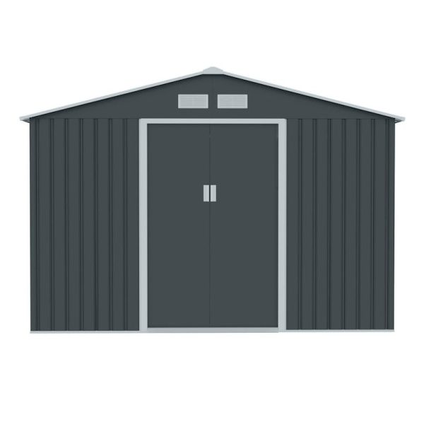 HATTORO S300 gereedschapsschuur tuinhuis schuur 15 m³ grijs – Image 2