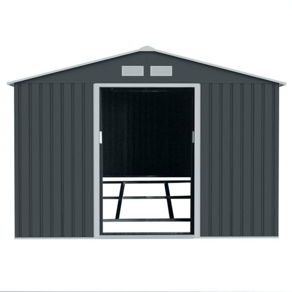 HATTORO S300 gereedschapsschuur tuinhuis schuur 15 m³ grijs – Image 3