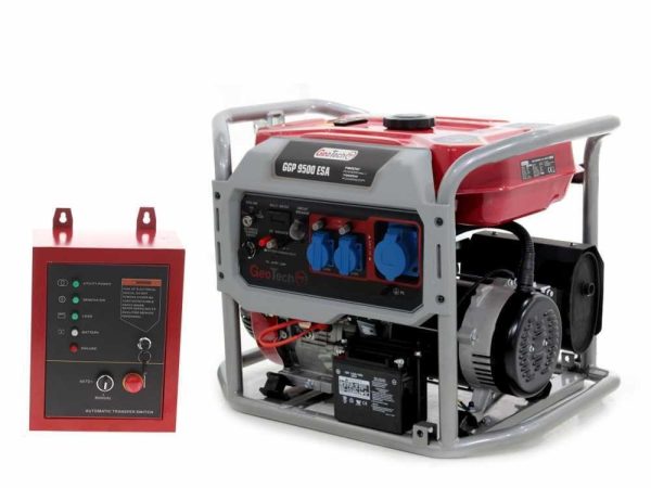 GeoTech PRO GGP 9500 ESA Generador de corriente con ruedas y AVR arranque eléctrico 7.9 kW - Afbeelding 2