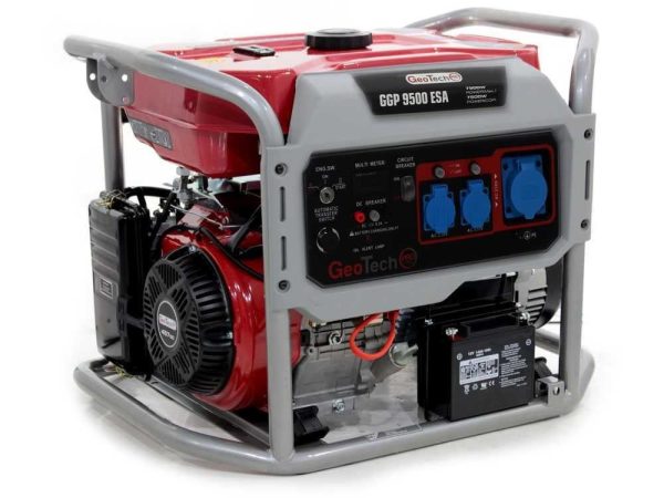 GeoTech PRO GGP 9500 ESA Generador de corriente con ruedas y AVR arranque eléctrico 7.9 kW - Afbeelding 3