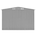 Cobertizo de jardín acero galvanizado gris 257x990x181 cm Vidaxl – Image 4