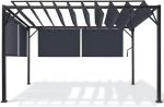 Pérgola luxe con lamas orientables cefalu 3x3 my 4 toldos gris antracita - Imagen 5