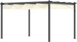 Outsunny Cenador Pérgola de Jardín 3x4 m con Toldo en Poliéster