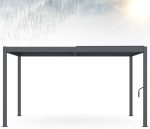 Pérgola con lamas orientables en gris antracita- IDMarket - Afbeelding 4