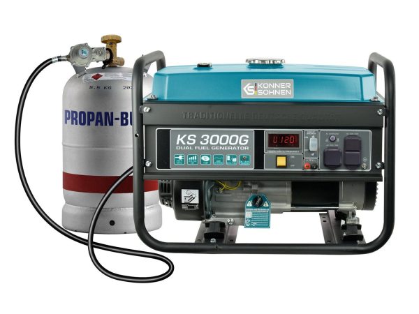 Generador híbrido de gasolina y gas "Könner & Söhnen" KS 3000G - Afbeelding 2