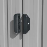 Cobertizo de jardín acero galvanizado gris 257x990x181 cm Vidaxl – Image 6