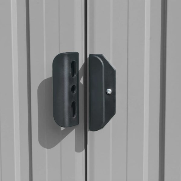 Cobertizo de jardín acero galvanizado gris 257x990x181 cm Vidaxl – Image 6