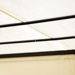 Pérgola Outsunny 295x295x226 cm crema - Image 7