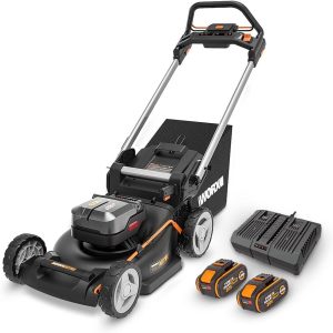 Cordless self propelled lawn mower Worx WG749E