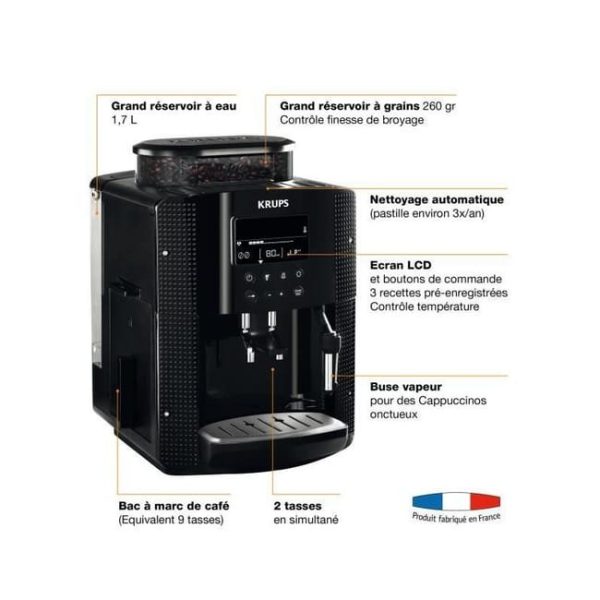 Krups YY8135FD cafetera eléctrica Countertop Máquina espresso 1,6 L Totalmente automática – Image 4