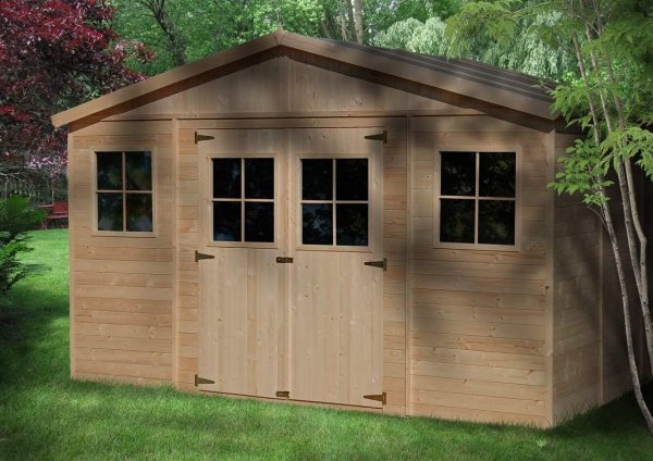 Timbela M331 Houten Tuinschuur 12 m2 418 x 320 x H246 cm - Afbeelding 3