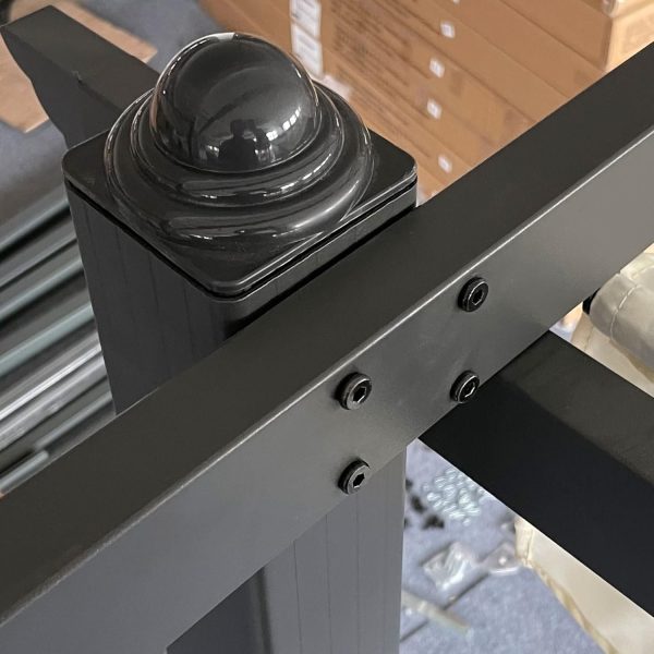 Outsunny Cenador Pérgola de Jardín 3x4 m con Toldo en Poliéster - Imagen 5