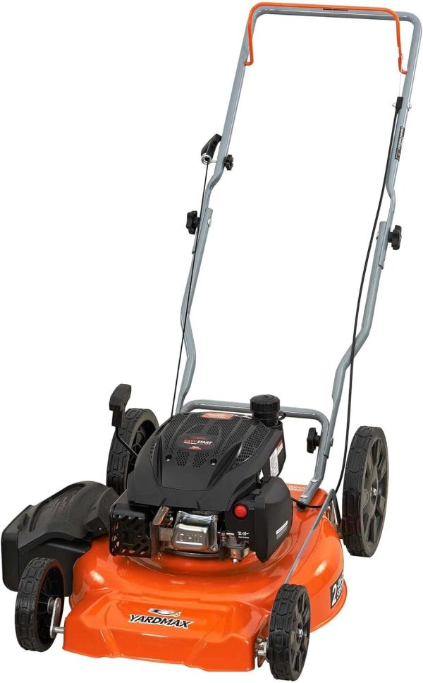 YARDMAX 21 in. 170cc 2-in-1 Gas Walk Behind Push Lawn Mower with High Rear Wheels – Bild 2