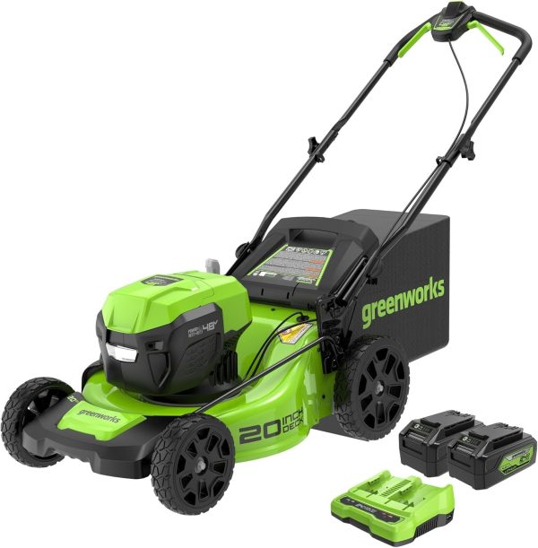 2x24V 20" Push Mower w/ (2) 4.0Ah USB Batteries and Dual Port Rapid Charger – Bild 1