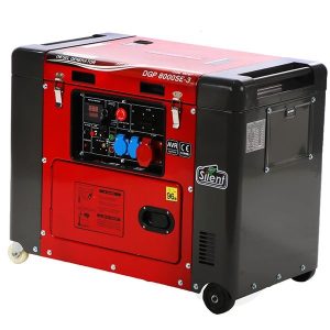 GeoTech Pro DGP8000SE Generador de corriente diésel silencioso con ruedas y AVR 6 kW - Afbeelding 2