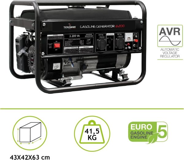 Generador Eléctrico 3200VA Tecnoware – Bild 3