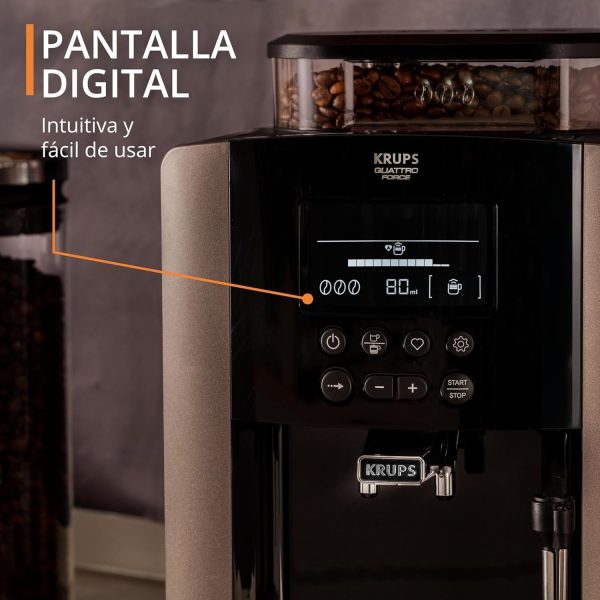 Cafetera superautomática Quattro Force Arábica de Krups - Afbeelding 4