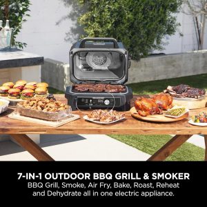 Parrilla y ahumador eléctrico Ninja OG901UK Woodfire Pro Connect XL - Afbeelding 3