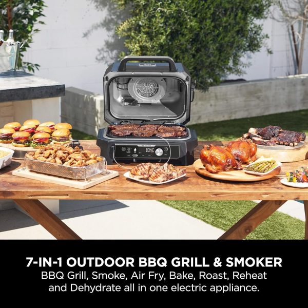 Parrilla y ahumador eléctrico Ninja OG901UK Woodfire Pro Connect XL - Afbeelding 3