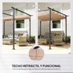 Cenador con techo retráctil - Imagen 4