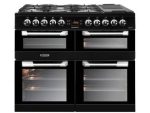 Kooktoestellen met dubbele brandstof ›Leisure CS100F520K Cuisinemaster 100cm Dual Fuel Fornuis - Zwart
