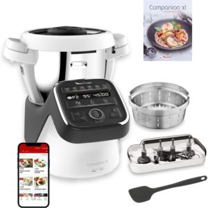 Moulinex Companion XL HF80C8 Food Processor 3 L 12 Programmes Quiet with Recipe Book App 6 Accessories