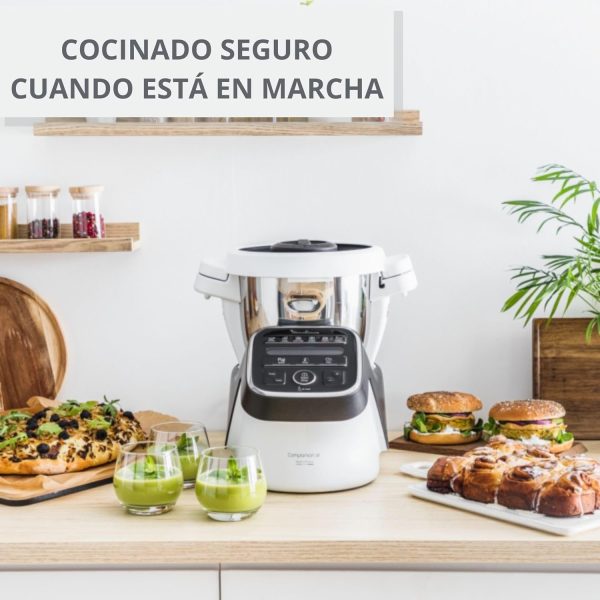 Moulinex Companion XL HF80C8 Food Processor 3 L 12 Programmes Quiet with Recipe Book App 6 Accessories - Afbeelding 5