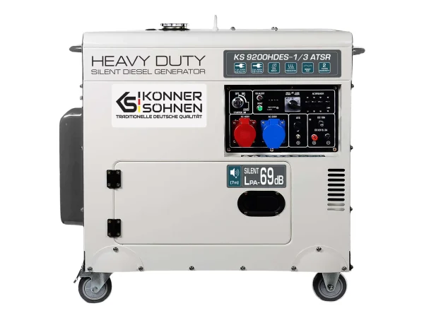 Könner & Söhnen Dieselgenerator Ks 9200hdes-1/3 Atsr Max Vermogen 6,5 7,5 Kw - Afbeelding 1