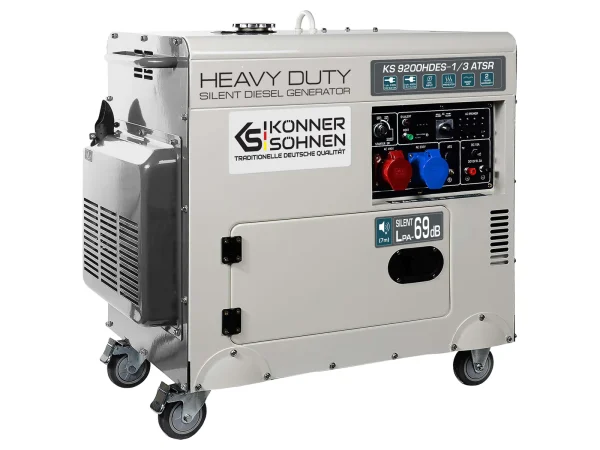 Könner & Söhnen Dieselgenerator Ks 9200hdes-1/3 Atsr Max Vermogen 6,5 7,5 Kw - Afbeelding 2