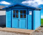 Tuinhuisje Houten schuur Gereedschapsschuur Blokhut 3x2,5m 28mm - Afbeelding 3
