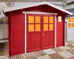 Tuinhuisje Houten schuur Gereedschapsschuur Blokhut 3x2,5m 28mm - Afbeelding 5