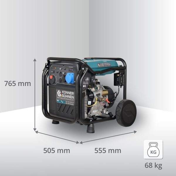 Generador inverter híbrido de gas/gasolina KS 8100iEG - Afbeelding 3