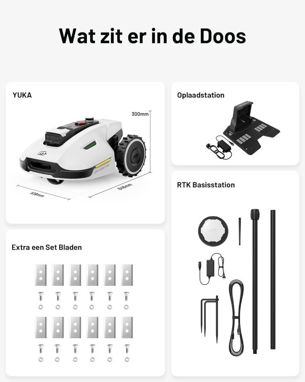 MAMMOTION YUKA 1000 + kit barredora + batería extra de 4,5 Ah – Image 3