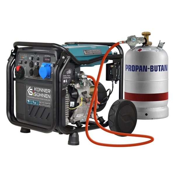 Generador inverter híbrido de gas/gasolina KS 8100iEG - Afbeelding 1