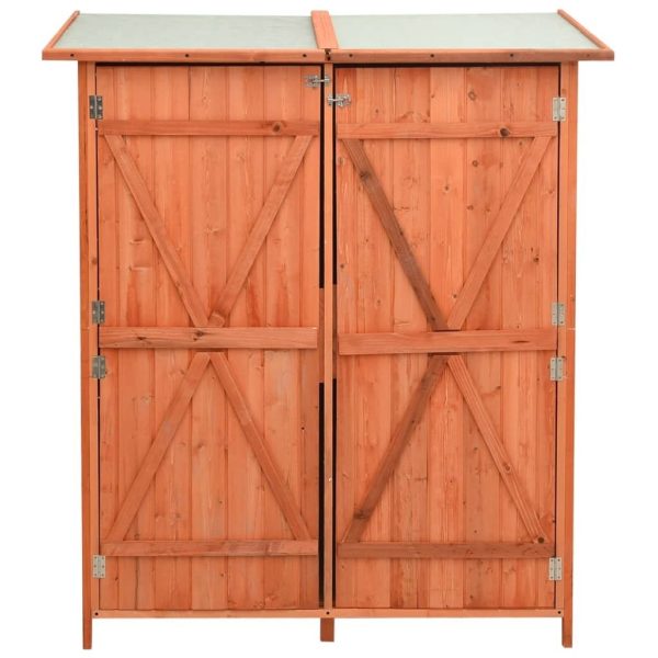 vidaXL Tuinschuur 136x75x160 cm Massief Vurenhout – Bild 1