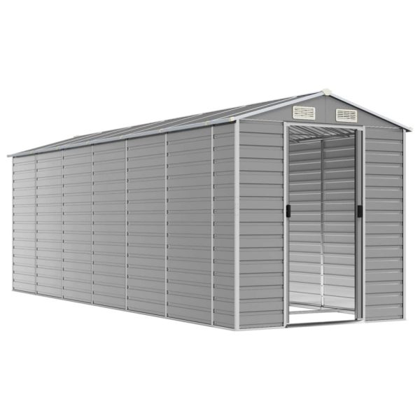 vidaXL Tuinschuur 191x555x198 cm gegalvaniseerd staal - Afbeelding 4