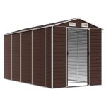 Tuinschuur 191x385x198 cm gegalvaniseerd staal - Afbeelding 4