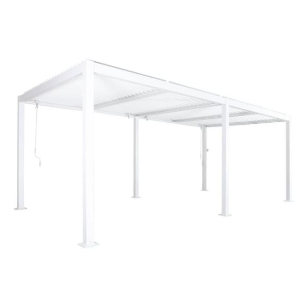 Pérgola bioclimática de aluminio y acero con lamas orientables 6x3m - Image 1