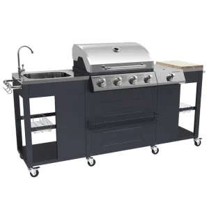 Cocina exterior TEXAS 4+1 quemadores