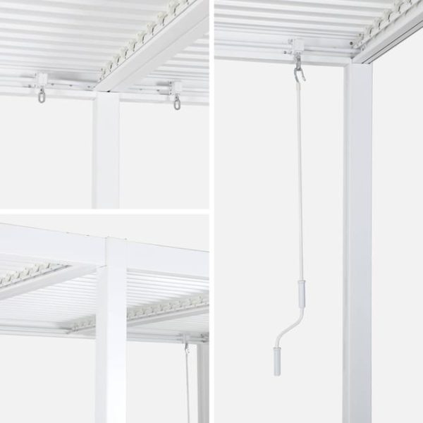 Pérgola bioclimática de aluminio y acero con lamas orientables 6x3m - Image 2