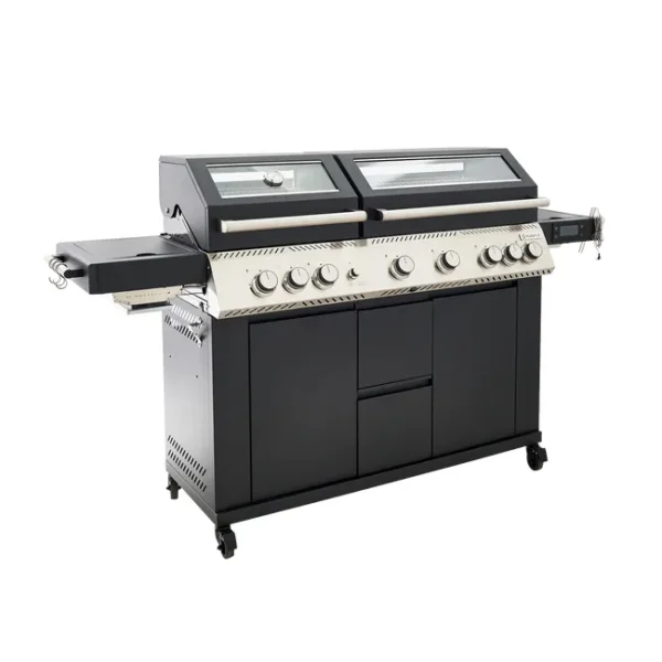 Barbacoa de gas natural upsilon de 6 quemadores y 28,2 kw de - Afbeelding 1