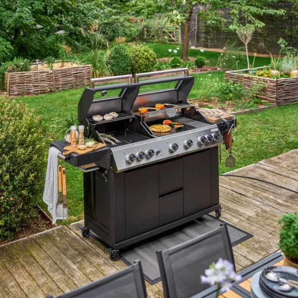 Barbacoa de gas natural upsilon de 6 quemadores y 28,2 kw de - Afbeelding 8
